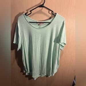 Philosophy Mint Green Short Sleeve Top Size 2X